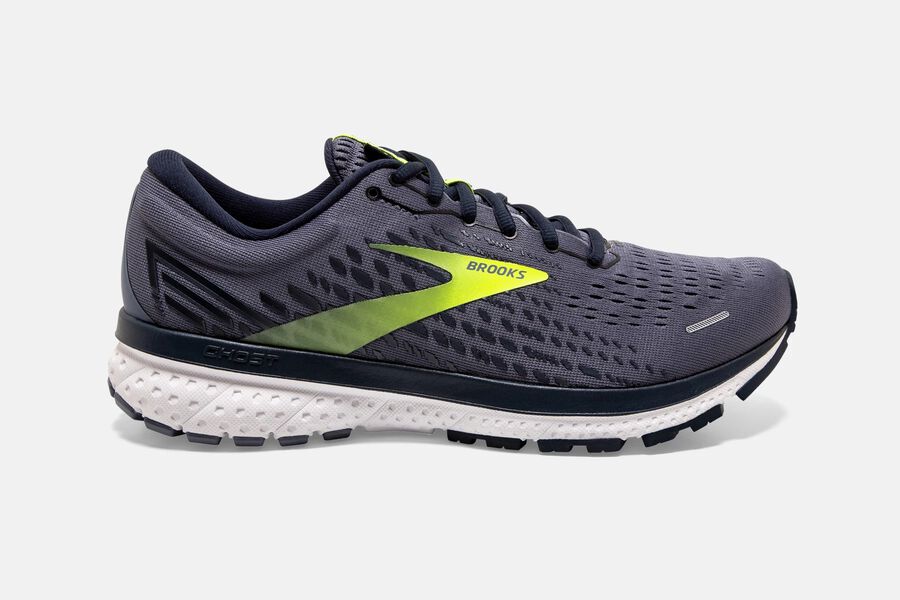 Brooks Ghost 13 Road Loopschoenen Heren - Grijs/Groen - 357891WLB